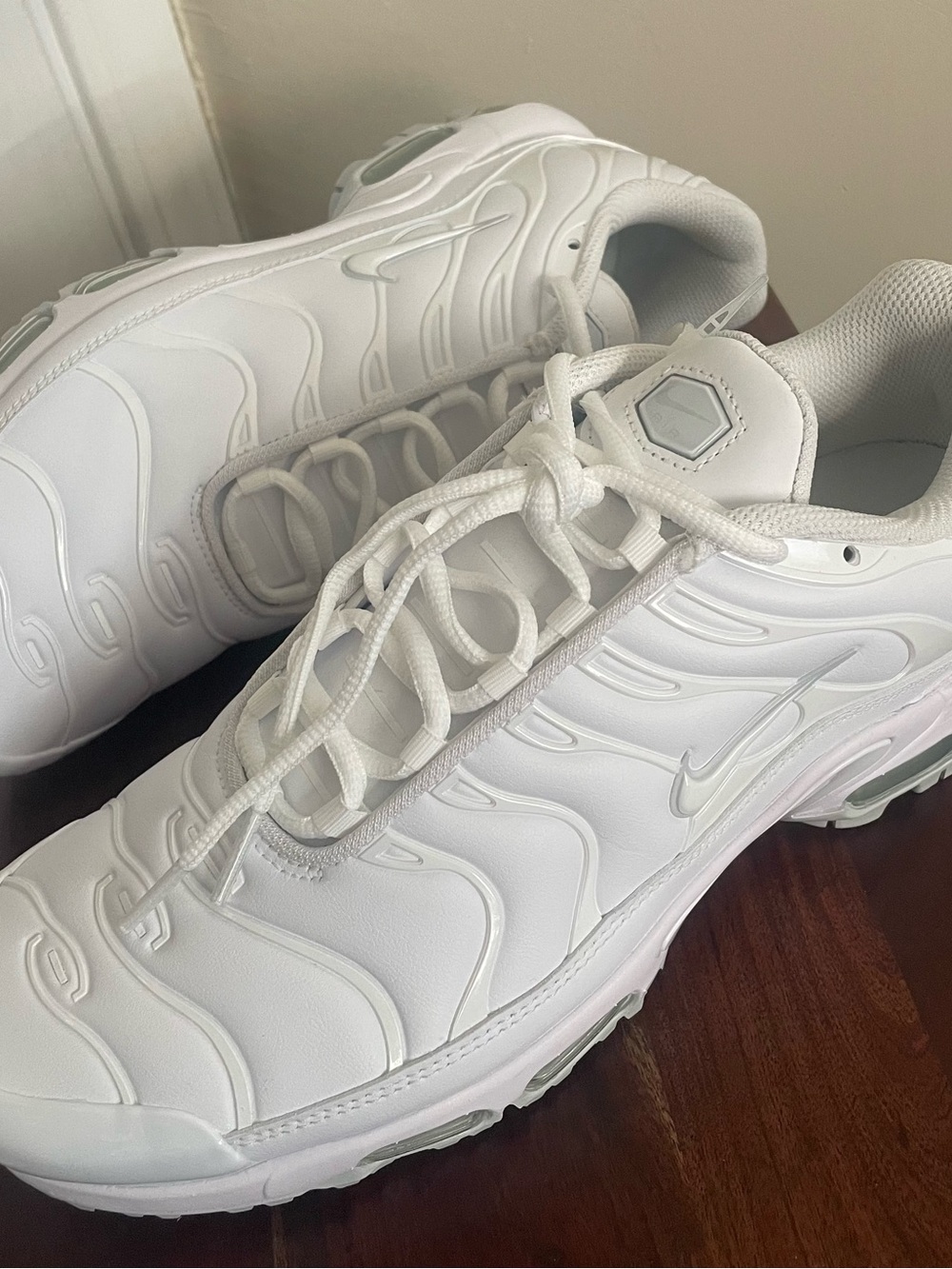 Nike Air Max TN Plus G Golf Shoes Triple White Men Sz 10 New FZ4150 100